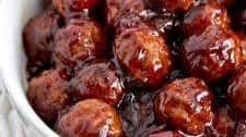 Spicy Cranberry BBQ Meatballs