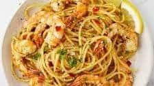 Spicy Garlic Prawn Pasta