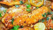 Spicy Lemon Garlic Baked Tilapia Recipe