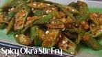 Spicy Okra Stir Fry | Malaysian Way with Shrimp Paste and ...