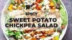 SPICY SWEET POTATO CHICKPEA SALAD BOWL WITH ...