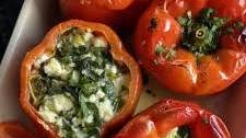 Spinach and Feta Stuffed Peppers