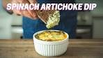 Spinach Artichoke Dip from fresh artichokes.