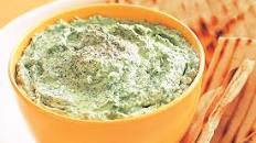 Spinach & feta dip with grilled flatbread