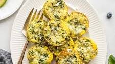 Spinach & Feta Egg Cups (with cottage cheese)