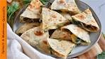 Spinach & Mushroom Quesadilla | Vegetarian Mushroom ...