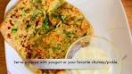 Spinach Stuffed Paratha (Flatbread) | How to make Spinach ...