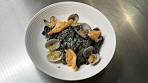 Squid Ink Clam Pasta with Lemon Garlic & Butter (longer ...