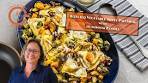 Steam Roasted Veggies with Mushroom Ravioli