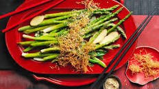 Stir-fried asparagus