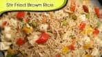 Stir Fried Brown Rice | Healthy Rice Recipe | Divine Taste ...
