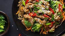 Stir-fried Ostrich and Vegetables