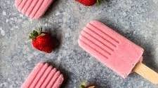 Strawberry Banana Yogurt Pops