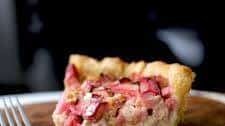 Strawberry Rhubarb Custard Pie