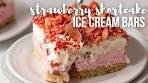 Strawberry Shortcake Ice Cream Bars l The Recipe Rebel