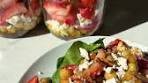 Strawberry Spinach Mason Jar Salad with Poppyseed Dressing