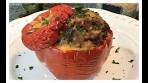 Stuffed Bell Peppers W/Brown Rice, Red Beans & Italian ...