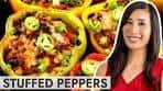 Stuffed Bell Peppers with Ground Beef