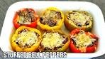 Stuffed Bell peppers with Mushrooms and beans | Stuffed Bell ...