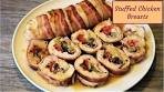 Stuffed Chicken Breast wrapped with Bacon - Easy and ...