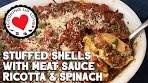 Stuffed Shells With Meat Sauce | Ricotta Stuffed Shells Recipe ...