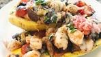 Stuffed Summer Squash w shrimp  recipes  SO GOOD!~!