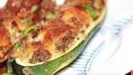 Stuffed Zucchini Boats w. Ground Beef / Ultimate Beef Stuffed ...