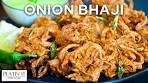 Super CRISPY Onion Bhaji Recipe | Onion Pakora | Comfort ...