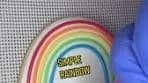 Super simple rainbow sugar cookie tutorial made with royal ...