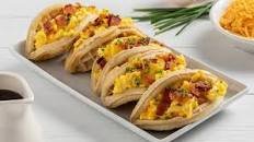 Sweet and Savory Breakfast Waffle Tacos