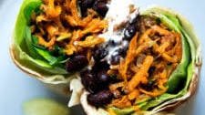 Sweet Potato and Black Bean Burrito