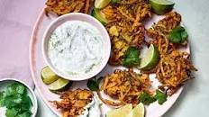 Sweet potato bhajis