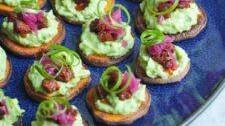 Sweet Potato Bites with Whipped Avocado