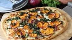 Sweet Potato Kale Pizza with Rosemary & Red Onion