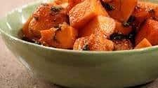 Sweet Potatoes Glazed with Molasses, Pecans and Bourbon