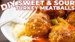 SWEET & SOUR TURKEY MEATBALLS (so juicy!)