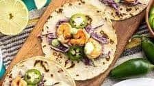 Tajín Shrimp Tacos