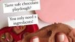 Taste Safe Chocolate Playdough Recipe for Sensory Play Fun