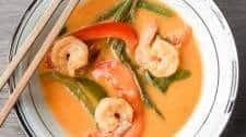 Thai Coconut Red Curry with Prawns