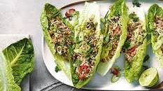Thai pork lettuce cups