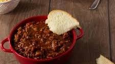 The BEST Bacon Beef and Beer Chili!!