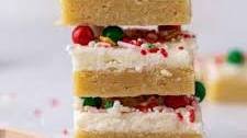 The best Christmas sugar cookie bars