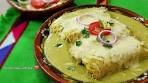 The Easiest Enchiladas in a Creamy Green Sauce // Quick ...