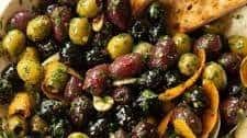 The most DELICIOUS Marinated Olives