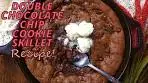 The Ultimate DOUBLE CHOCOLATE CHIP COOKIE SKILLET ...