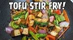 TOFU STIR FRY Recipe in 20 minutes With Mushrooms and ...