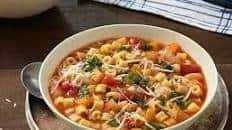 Tomato & Basil Minestrone Soup with Barilla® Ditalini and Tomato & Basil Sauce