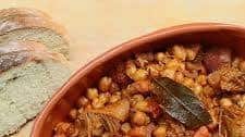 Tripe with chickpeas and chorizo