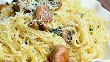 Truffle Oil Pasta and Mushrooms