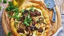 Truffled mushroom flatbread